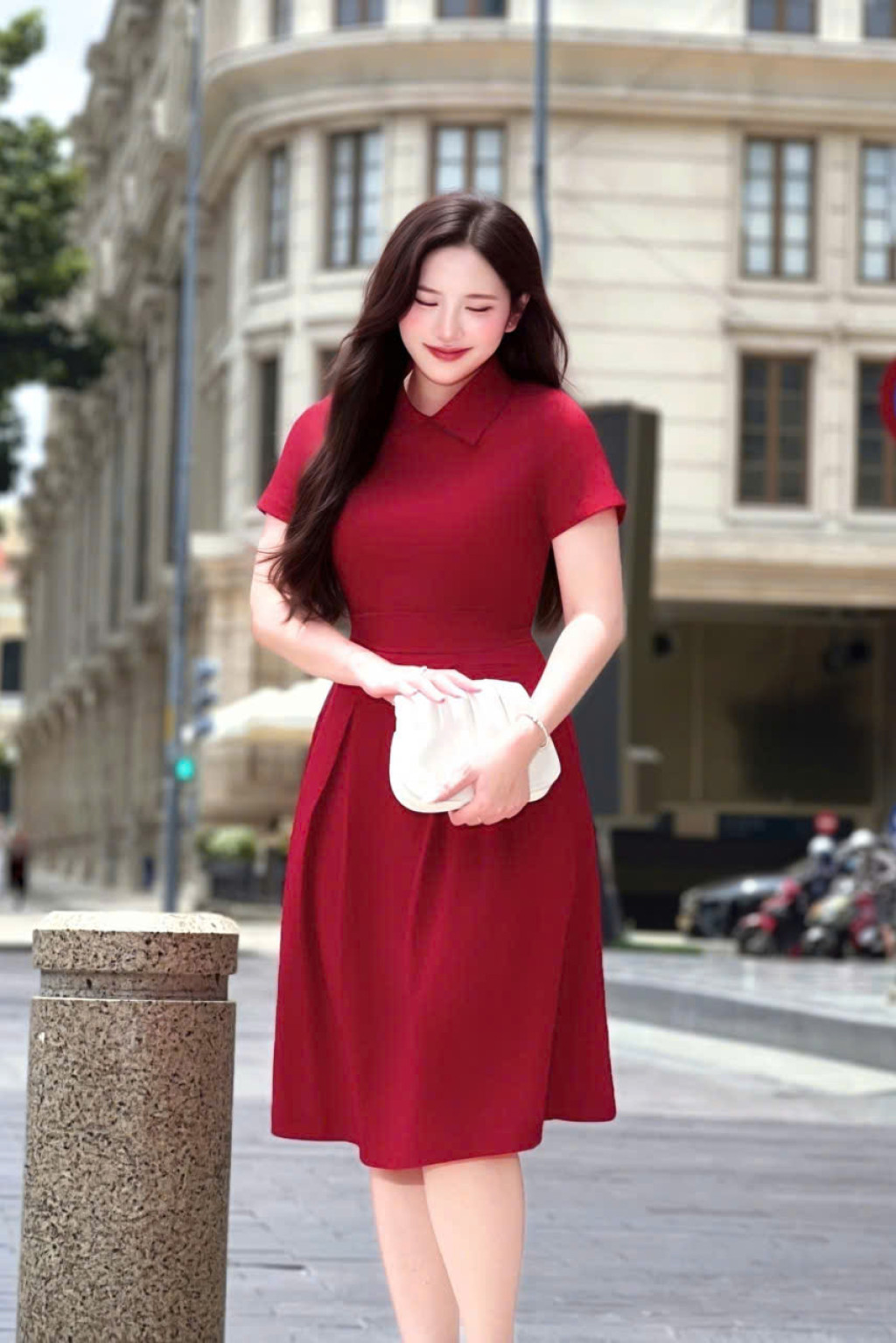 Elora Pleat Dress - HQM8090