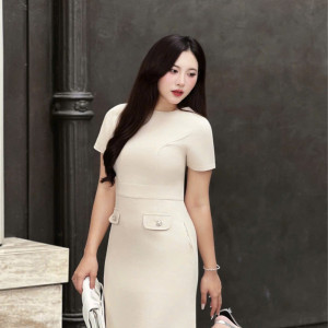 Alina Linen Dress - HQM8086