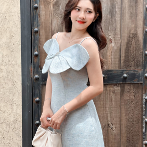 Đầm Dự Tiệc Hai Dây Cao Cấp – Isla Dress | Nét Nữ Tính Tự Nhiên Với Cánh Bướm Nổi Bật