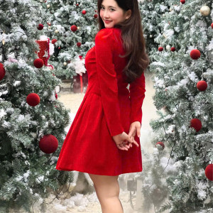 Đầm Nhung Dáng Ngắn Cổ Vuông - Winter Velvet Muse l Kiêu Kỳ Trong Sắc Nhung Ánh Đông