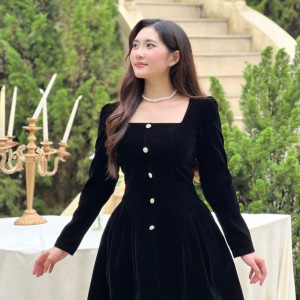 Velvet Muse Dress - HQM8060