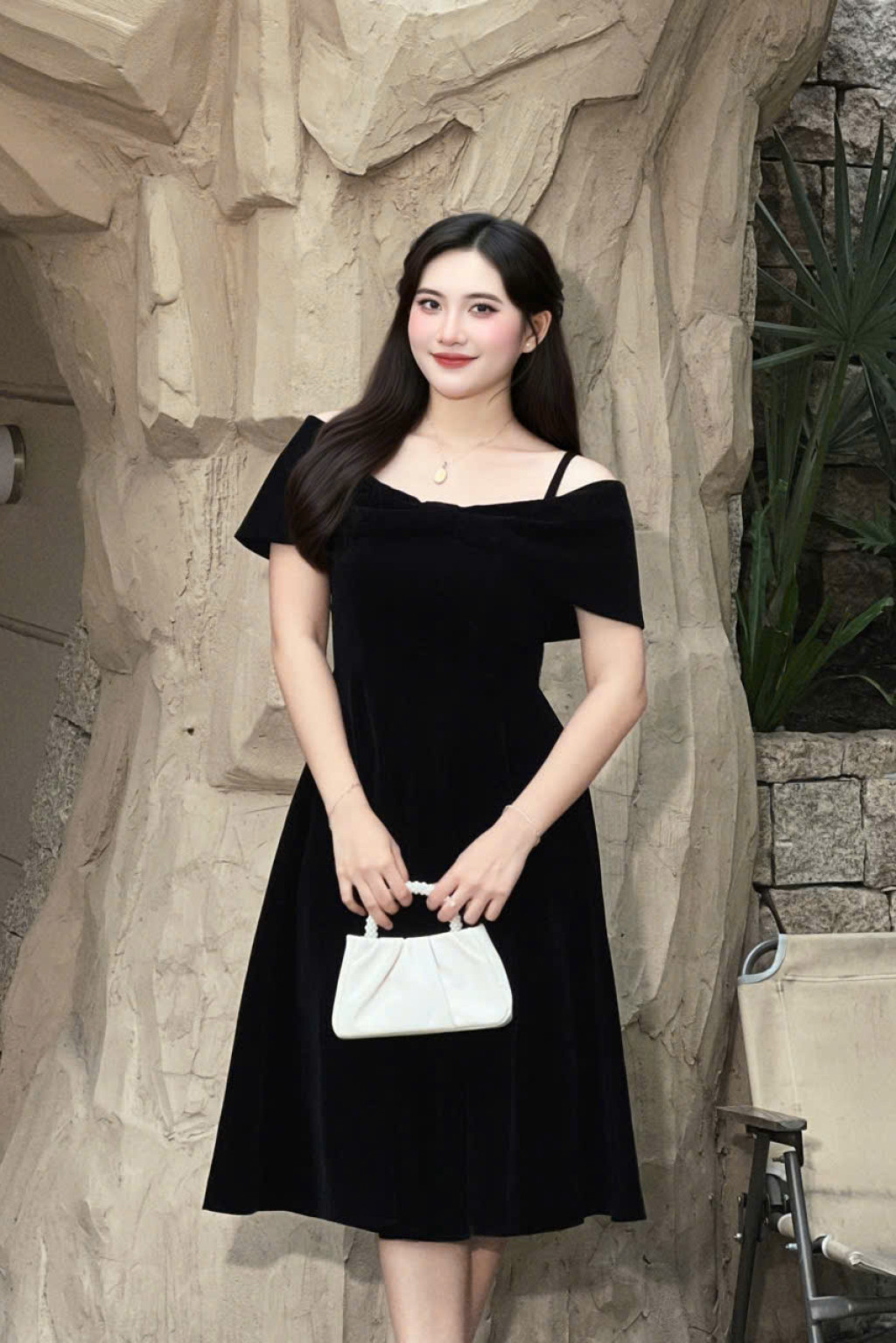 Velvet Grace Dress - HQM8040