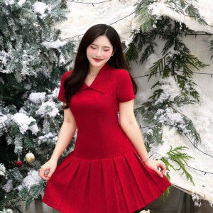 Mira Pleat Dress - HQM8024