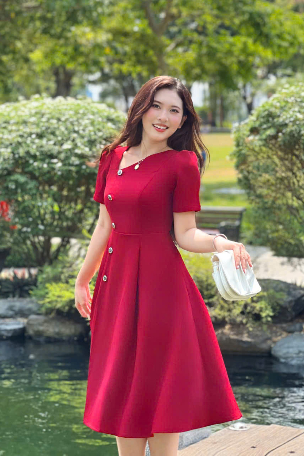 Vera Pleat Dress - HQM8087