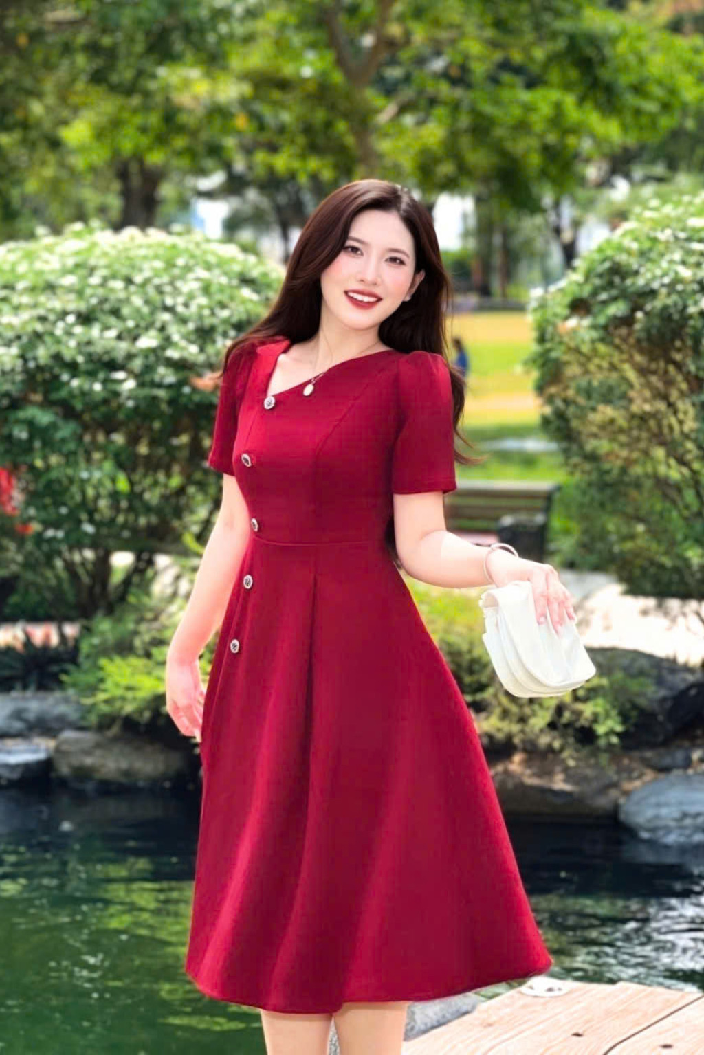 Vera Pleat Dress - HQM8087
