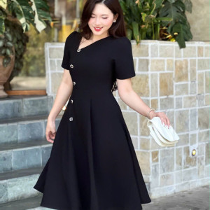 Vera Pleat Dress - HQM8087