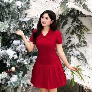 Mira Pleat Dress - HQM8024