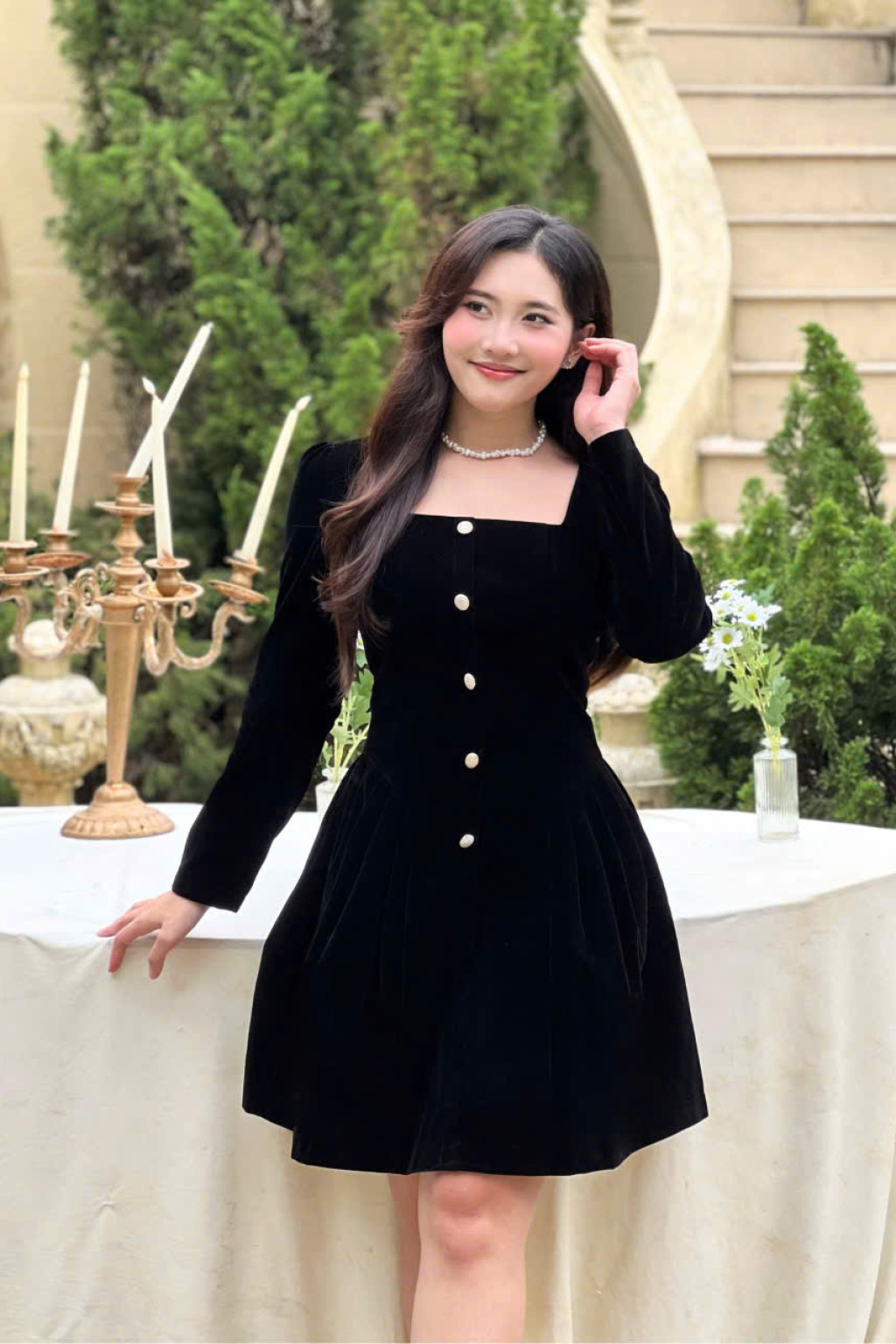 Velvet Muse Dress - HQM8060