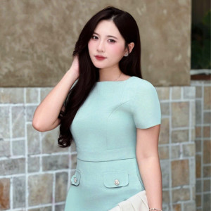 Alina Linen Dress - HQM8086