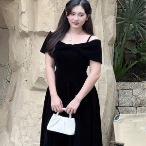 Velvet Grace Dress - HQM8040