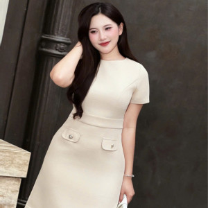 Alina Linen Dress - HQM8086