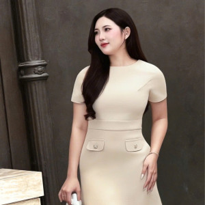 Alina Linen Dress - HQM8086