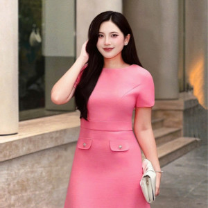 Alina Linen Dress - HQM8086