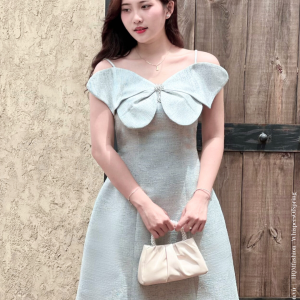 Đầm Dự Tiệc Hai Dây Cao Cấp – Isla Dress | Nét Nữ Tính Tự Nhiên Với Cánh Bướm Nổi Bật