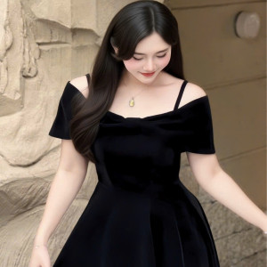Velvet Grace Dress - HQM8040