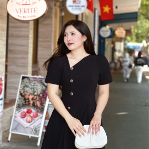 Vera Pleat Dress - HQM8087