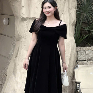 Velvet Grace Dress - HQM8040