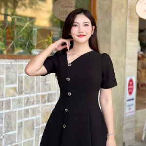 Vera Pleat Dress - HQM8087