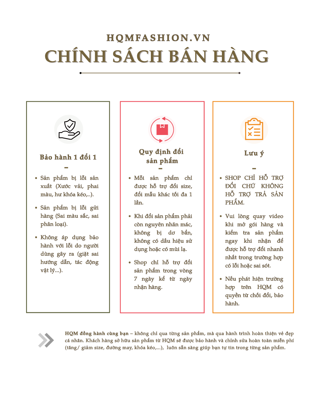 Chính sách bán hàng