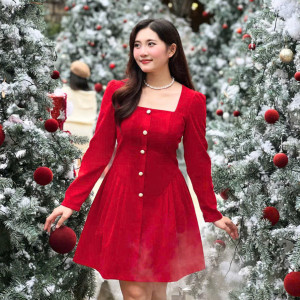 Velvet Muse Dress - HQM8060