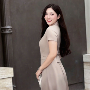 Elora Pleat Dress - HQM8090
