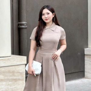 Elora Pleat Dress - HQM8090