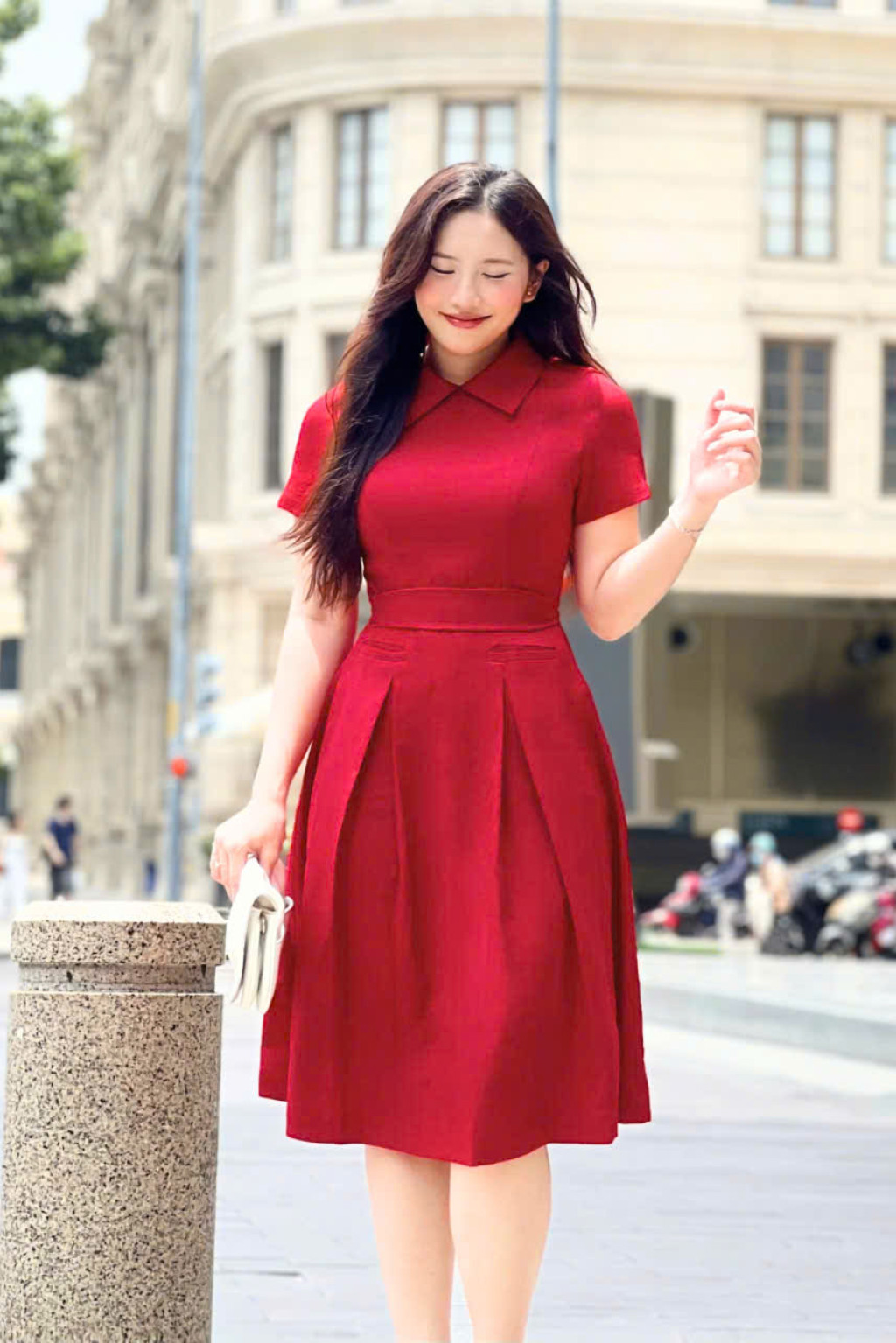 Elora Pleat Dress - HQM8090