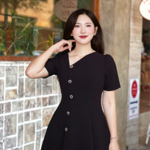 Vera Pleat Dress - HQM8087