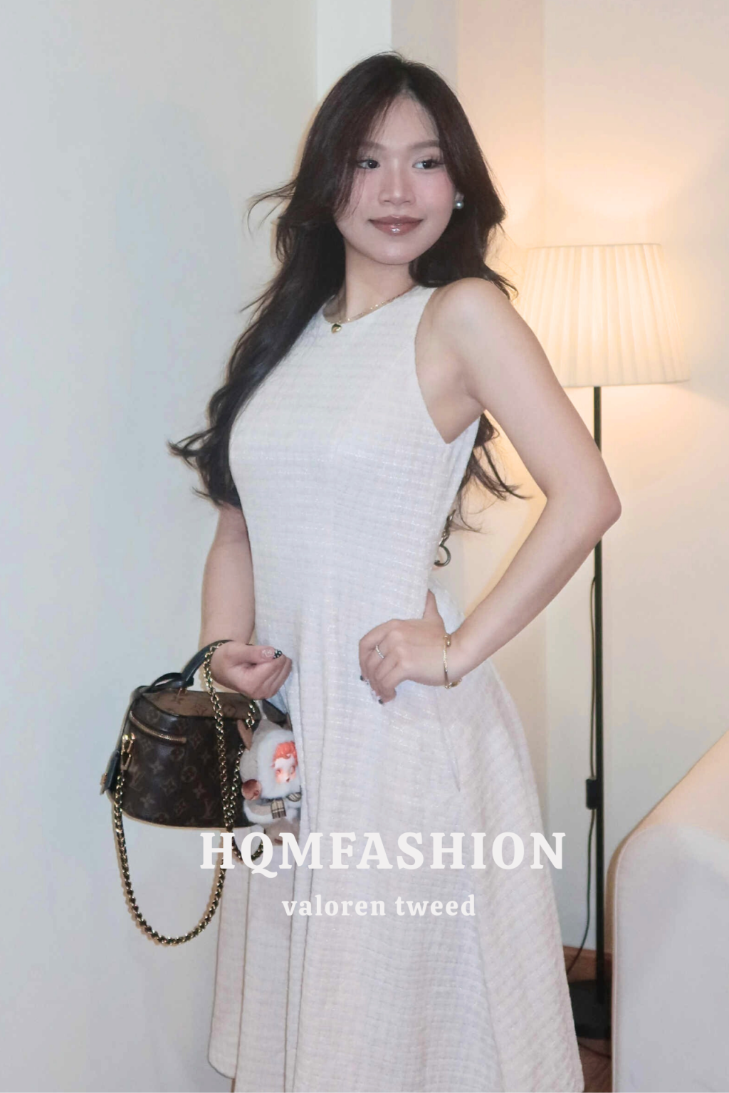 Đầm Dáng A Cổ Tròn - Valoren Tweed l Dáng Gọn Gàng, Form Sang Trọng, Thanh Lịch Với Tweed Cao Cấp